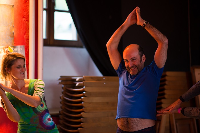 Aitor running his workshop Share your flop